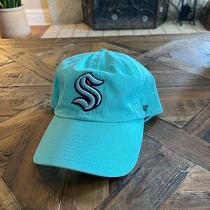 Seattle Kraken NHL Hat Cap 47 Brand Anchor Logo Adjustable